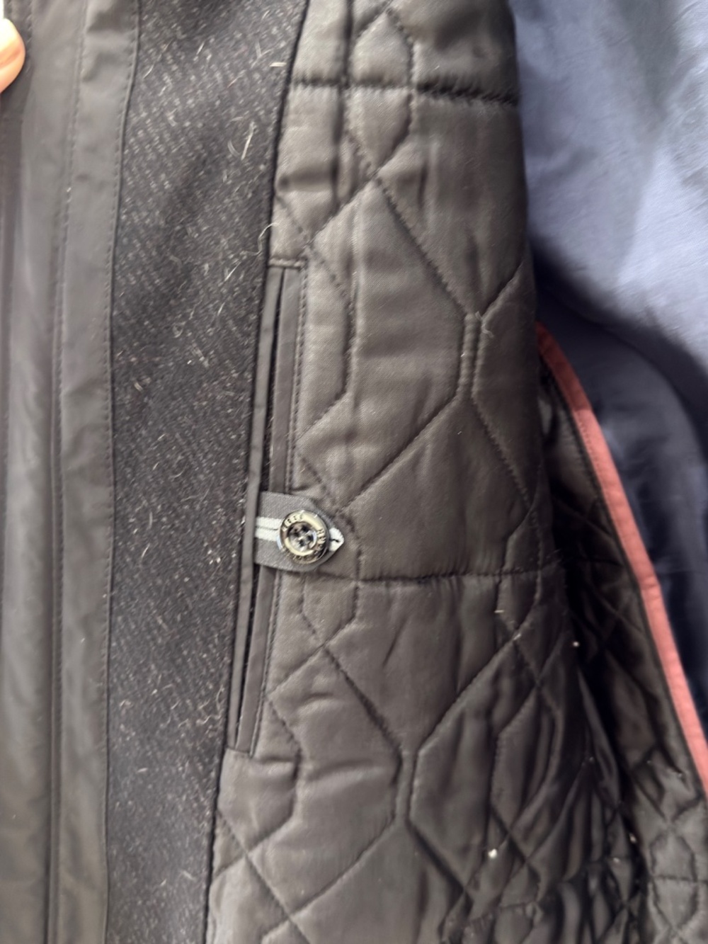 Hugo Boss Black Men's Wool Pea Coat with Stand Collar - Picture 4 of 8